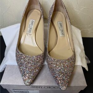 Jimmy Choo Sparkling Multicolor Heels